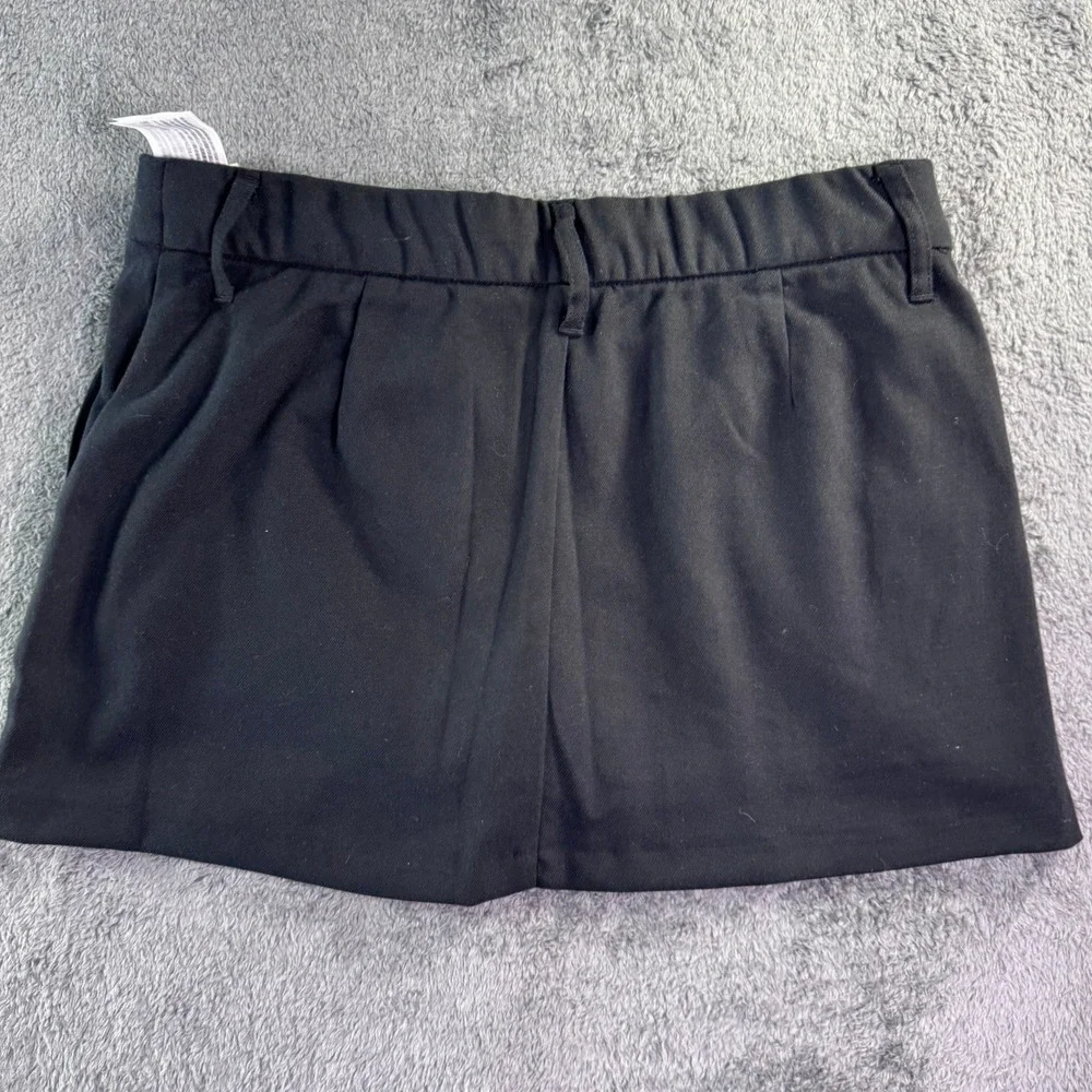 Hollister Women Black Low-Rise Mini Skort Size Small NWT 343-483-00106-900